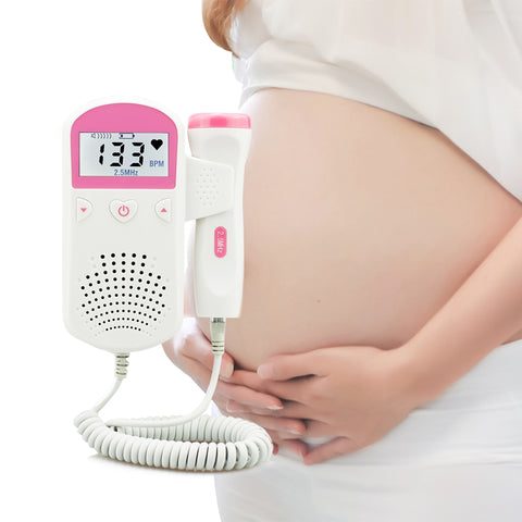 Fetal Doppler Ultrasound Baby Heartbeat Detector Home Pregnant Doppler Baby Heart Rate Monitor Pocket Doppler 2.5MHz