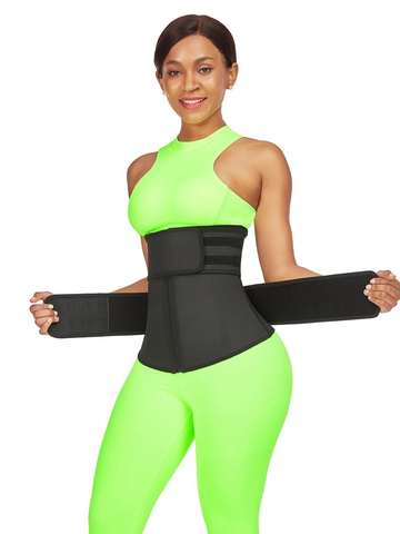 PLUS SIZE WORKOUT WAIST TRAINER REMOVABLE FITNESS BELT