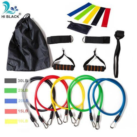 Ohotter 11PC Resistance Bands Set, Workout Bands For Resistance Training, Physical Therapy, Home Workouts, Yoga, Pilates