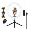 10 Inch LED Ring Light with Tripod and Phone Holder