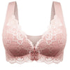 Sports Front Closure Bra Women's Adjustable Extra-Elastic Breathable Lace Trim Bras Seamless Push up Sexy Bra sujetadores mujer