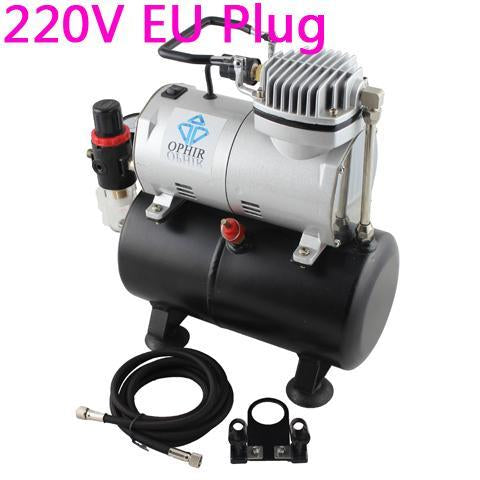 Pro Airbrush Kit With Air Tank Compressor