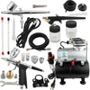 Pro Airbrush Kit With Air Tank Compressor